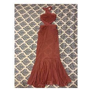 Mermaid Chiffon Rose Dress